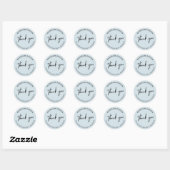 Blauw | Kleine onderneming Bedankt pakket sticker (Vel)