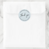 Blauw | Kleine onderneming Bedankt pakket sticker (Tas)