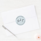 Blauw | Kleine onderneming Bedankt pakket sticker (Envelop)