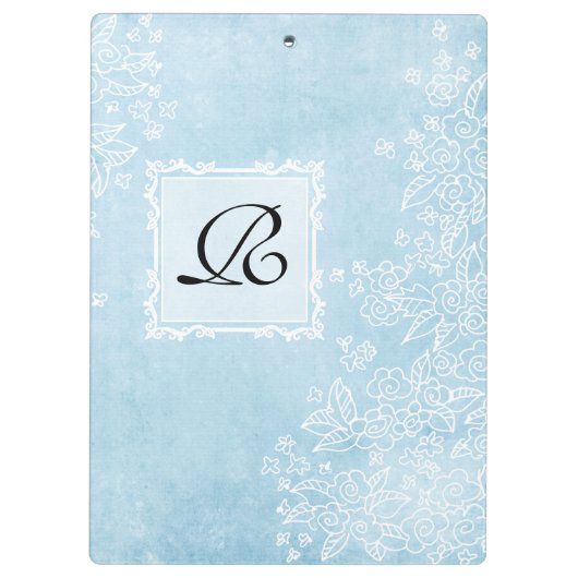 Blauw klembord (Achterkant)