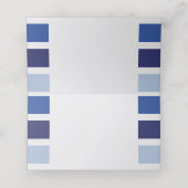 Blauw Kleur Blok Sport Party Plaatskaarten Plaatskaartje (Binnenkant ongevouwen)