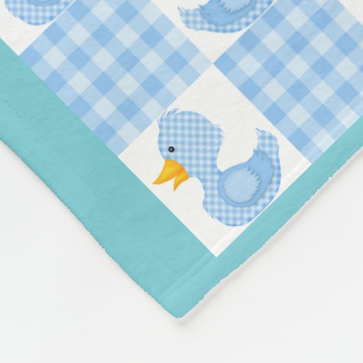 Blauw kleurentapeluis ontwerpventilator fleece deken (Hoek)