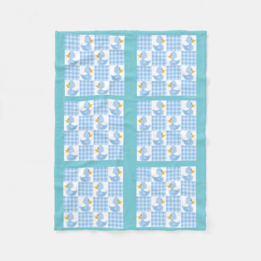 Blauw kleurentapeluis ontwerpventilator fleece deken (Voorkant)