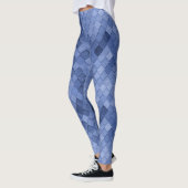Blauw kleurig diagram leggings (Links)