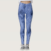 Blauw kleurig diagram leggings (Voorkant)