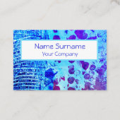 Blauw kleurpatroon visitekaartje (Voorkant)