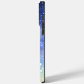 Blauw Kleurrijke Moderne Waterverf Kunst Sterrenna Case-Mate iPhone Case (Achterkant / Links)
