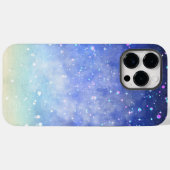 Blauw Kleurrijke Moderne Waterverf Kunst Sterrenna Case-Mate iPhone Case (Achterkant (horizontaal))