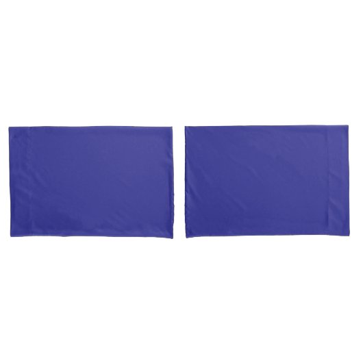 Blauw (kleurstof) (effen kleur) kussensloop (Voorkant-Set)