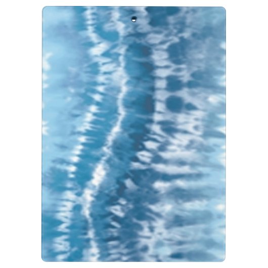 Blauw kleurstofklembord klembord (Achterkant)