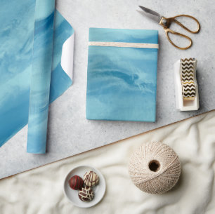 Blauw kleurstofverdampingspapier cadeaupapier