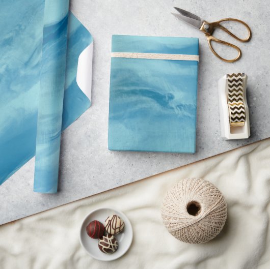 Blauw kleurstofverdampingspapier cadeaupapier (Crafts)