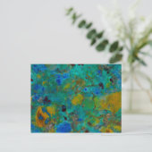 Blauw Klif Chrysocolla Briefkaart (Staand voorkant)