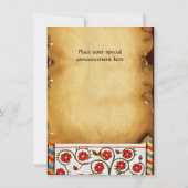 BLAUW KNIGHT OP HET MIDDELGROTE PARCHMENT VAN DE H KAART (Achterkant)