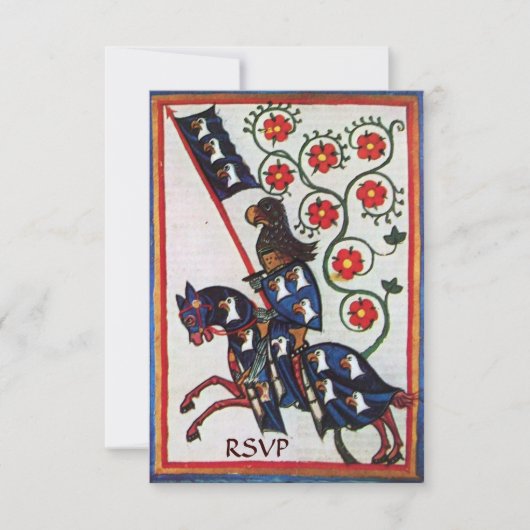 BLAUW KNIGHT OP HET MIDDELGROTE PARCHTSVp VAN DE H Kaart (Voorkant)