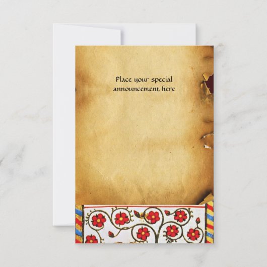 BLAUW KNIGHT OP HET MIDDELGROTE PARCHTSVp VAN DE H Kaart (Achterkant)