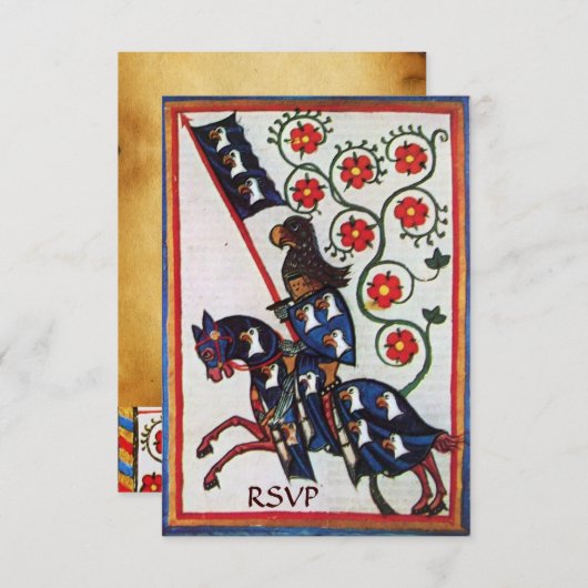 BLAUW KNIGHT OP HET MIDDELGROTE PARCHTSVp VAN DE H Kaart (Voorkant / Achterkant)