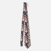 BLAUW KNIGHT OP HORSEBACK Medieval Miniatuur Stropdas (Achterkant)