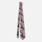 BLAUW KNIGHT OP HORSEBACK Medieval Miniatuur Stropdas (Achterkant)