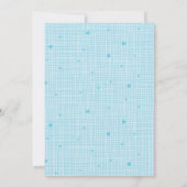 Blauw Knuffel Beer Jongen Baby Shower       Kaart (Achterkant)