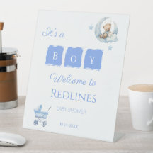 Blauw Knuffelbeer Het is een Jongen Baby Shower