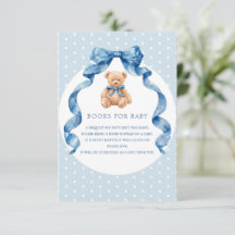 Blauw Knuffelbeer Luier Raffle Ticket