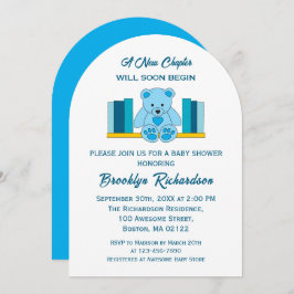 Blauw knuffelbeer Nieuw hoofdstuk Verhalenboek Bab Kaart