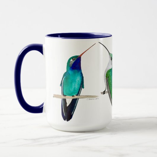 Blauw Kolibrie Mok (Links)