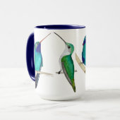 Blauw Kolibrie Mok (Voorkant links)