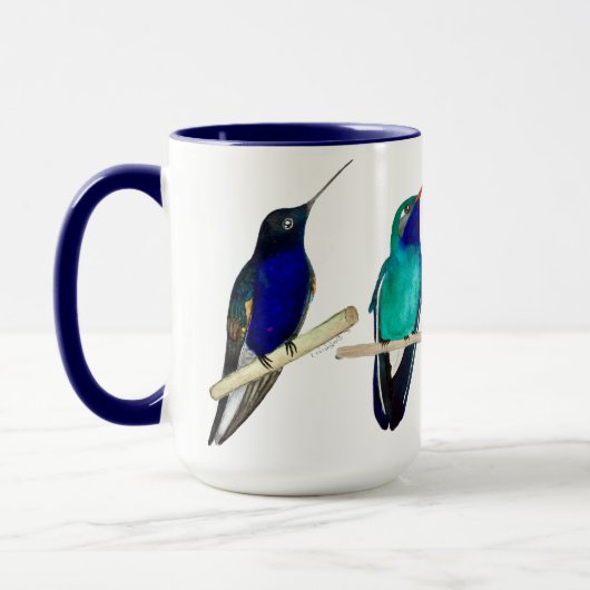 Blauw Kolibrie Mok (Links)