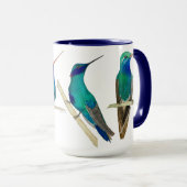 Blauw Kolibrie Mok (Voorkant rechts)