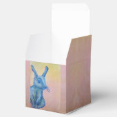 Blauw konijn geschenkdoos bedankdoosjes (Geopend)
