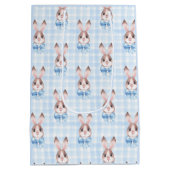 Blauw konijntje cadeau medium cadeauzakje (Achterkant)