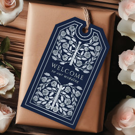 Blauw Koninklijk Middeleeuws Zilveren Zwaard Huwel Cadeaulabel