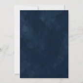 Blauw & Koper Aquarel Baby Shower Uitnodiging (Achterkant)