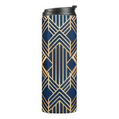 BLAUW & KOPER ART DECO PATROON THERMOSBEKER (Gedraaid links)
