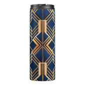 BLAUW & KOPER ART DECO PATROON THERMOSBEKER (Achterkant)