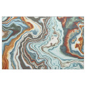 Blauw Koper Marmer Geode Stroom Stof (Fat Quarter)