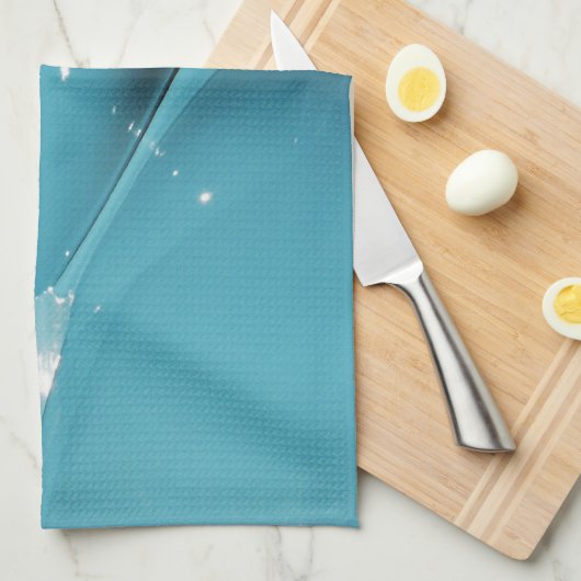 Blauw koplicht theedoek (Quarter Fold)