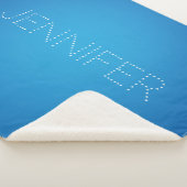 Blauw koraal aqua sherpa deken (3/4)