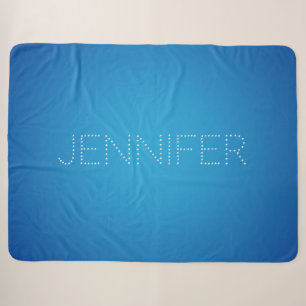 Blauw koraal aqua sherpa deken