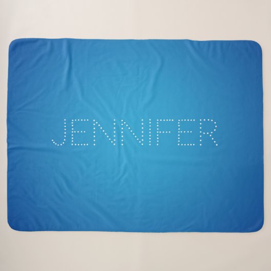 Blauw koraal aqua sherpa deken (Voorkant (horizontaal))