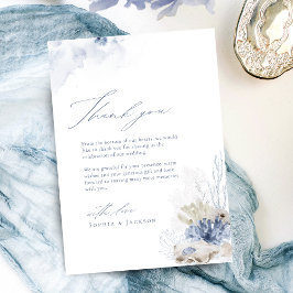 Blauw koraal en zeeschildpadstrand bedankt