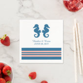 Blauw koraal keukenpapier servetten (Insitu)