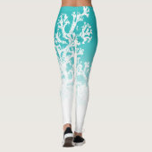 Blauw koraal leggings (Achterkant)