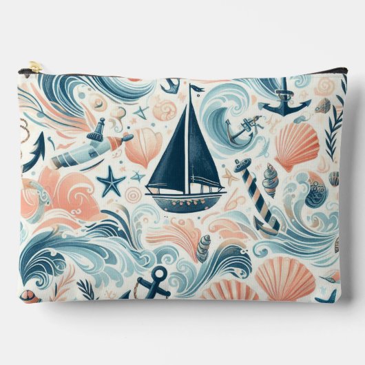 BLAUW & KORAAL NAUTISCH ZOMERTHEMA ETUI (Voorkant)