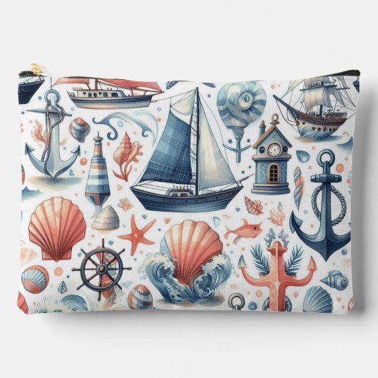 BLAUW & KORAAL NAUTISCH ZOMERTHEMA ETUI (Voorkant)