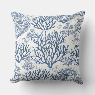 Blauw koraalkussen Coral Decorative Kussens