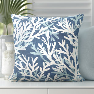 Blauw koraalkussen   Coral Decorative Kussens