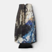 Blauw koraalrif fleskoeler flesjeskoeler (Achterkant)